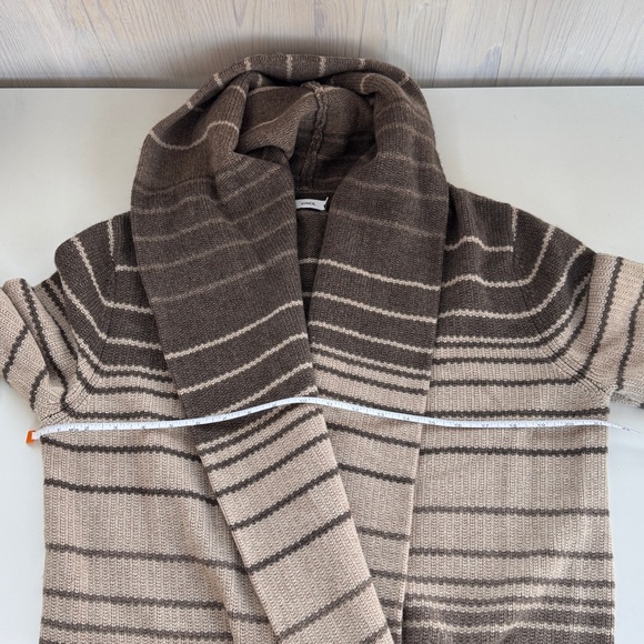 Vince Hooded Shawl Kint Sweater Size L - Picture 5 of 6